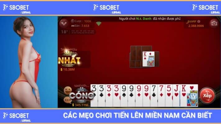 SBOBET: Các mẹo chơi tiến lên miền nam cần biết